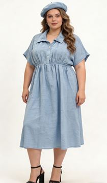 Immagine di PLUS SIZE LIGHT EMDROIDERED DRESS